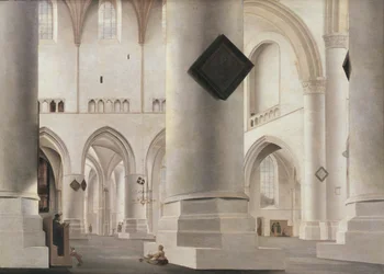 Innenraum der Grote Kerk, Amsterdam, um 1637